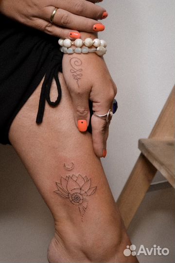 Тату символизм. Женственные тату линиями