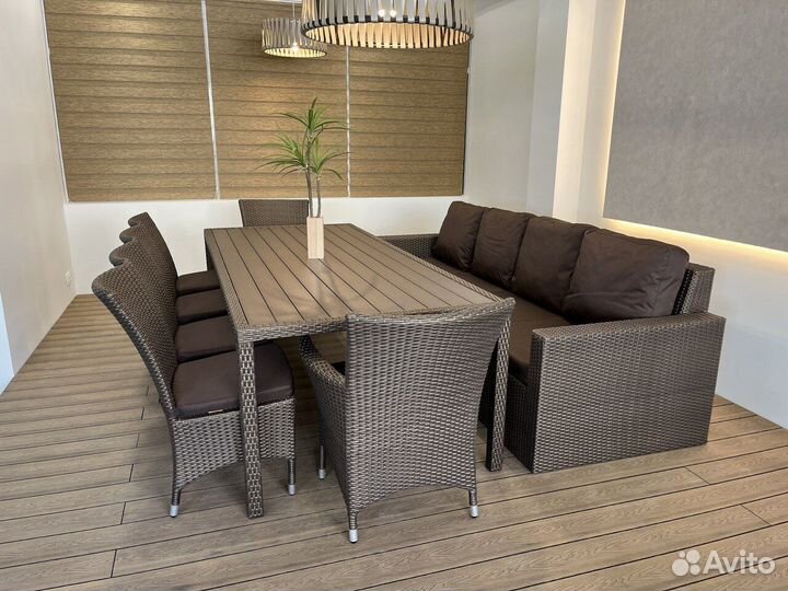 Плетеная садовая мебель из ротанга