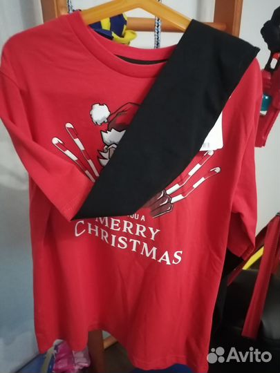 Лонгслив с дедом морозом) 152