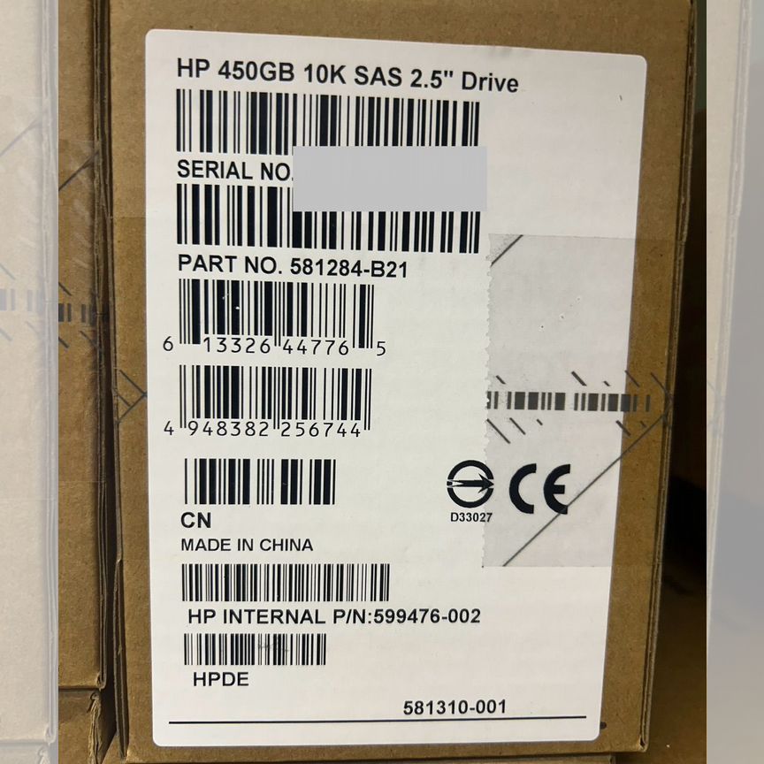 [581284-B21] Жесткий Диск Hp 450gb 581284-B21/581310-001