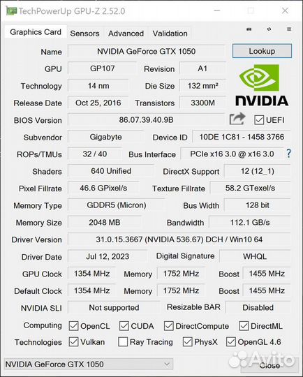 Игровой пк (i5-3330, GTX 1050 2Гб, 12Гб RAM, SSD)