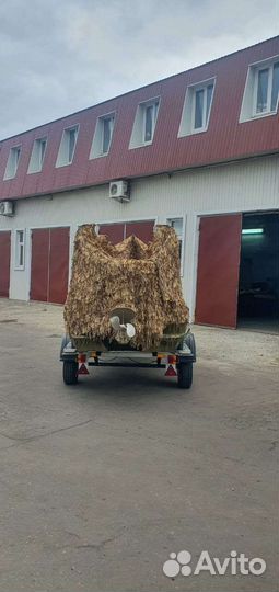 Лодка-болотоход + мотор