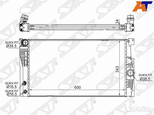 Радиатор BMW 5-series gran turismo
