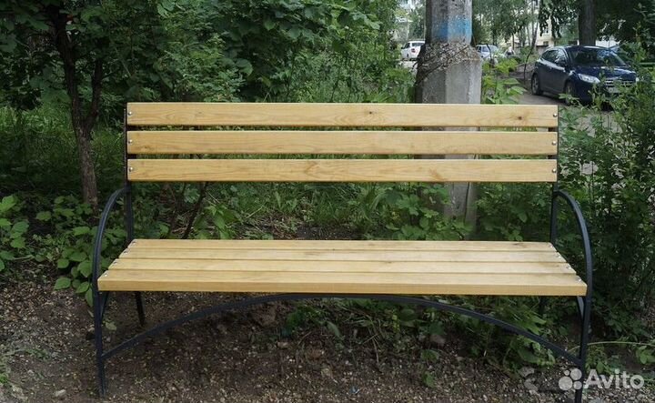 Скамейка Лавка парковая 1,8 м со спинкой