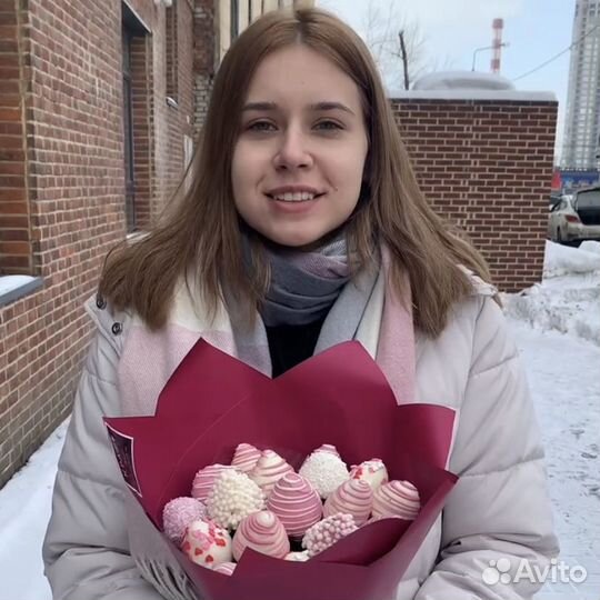 Букет из клубники в шоколаде Восторг М