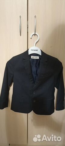 Пиджак hm чёрный, на мальчика, рост 110