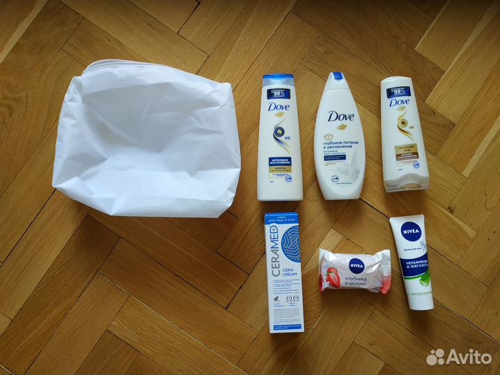 Наборы Dove, Nivea, крем для тела Ceramed