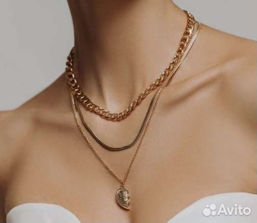Колье из 3 цепочек
