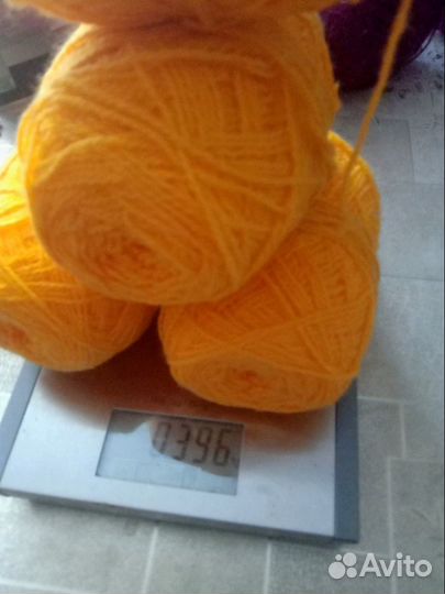 Пряжа нитки спицы для вязания шерсть, мулине