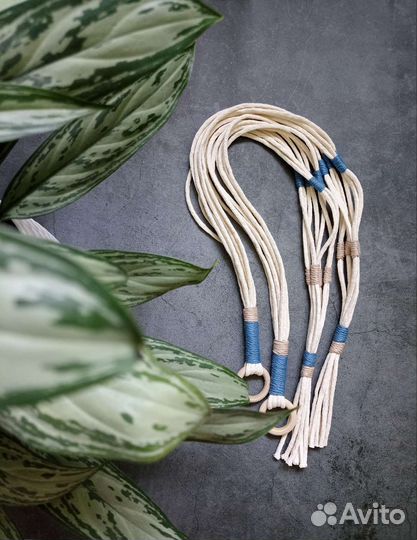 Макраме кашпо для цветов