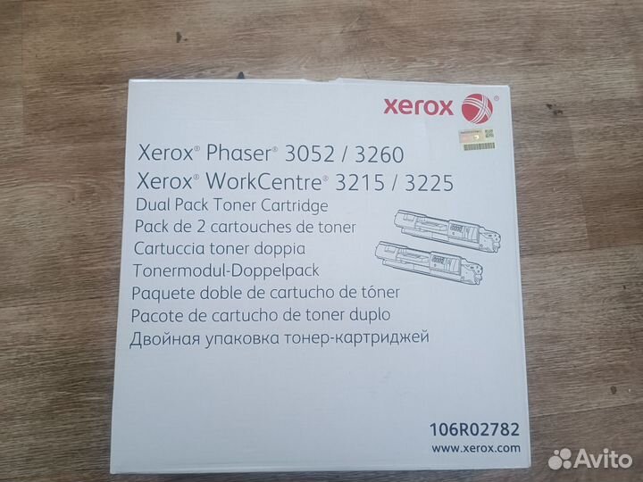 Картридж xerox 106r02782