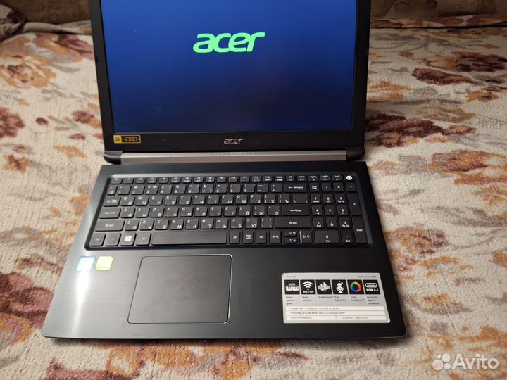 Acer Мощный IPS SSD+HDD 12gb nvidia 940MX gddr5