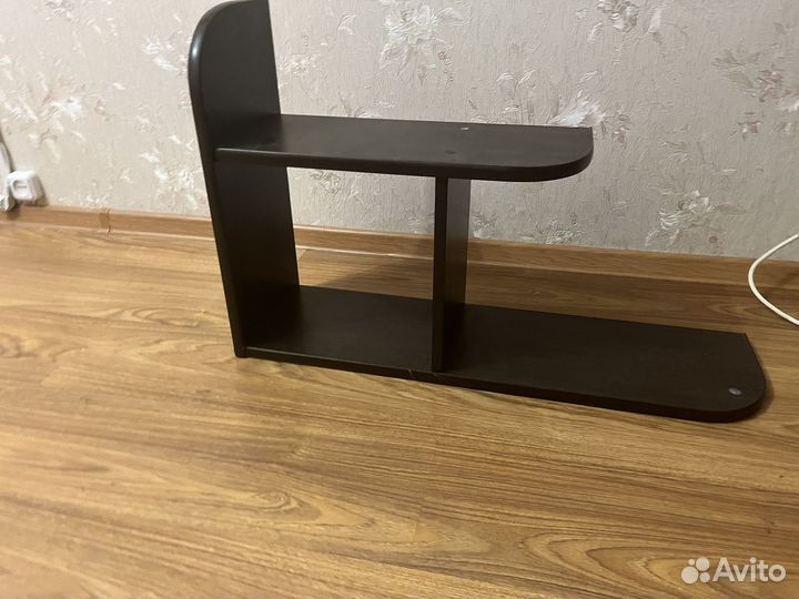 Полка настенная коричневая