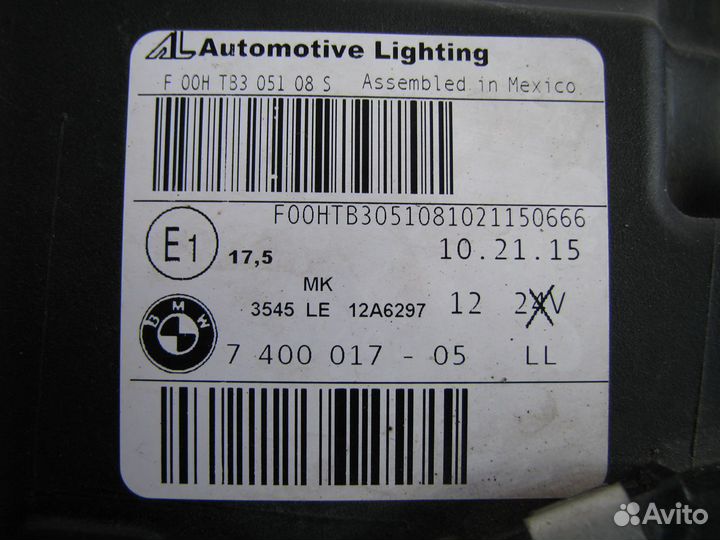 BMW X3 F25 X4 F26 фара передняя левая 2014-2017