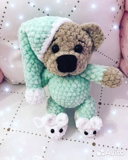 Мишка вязанный