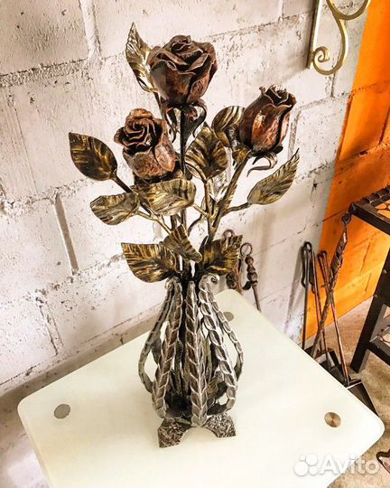 Букет из кованных роз