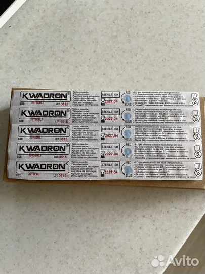 Иглы для тату kwadron 0,30 мм - 7LT
