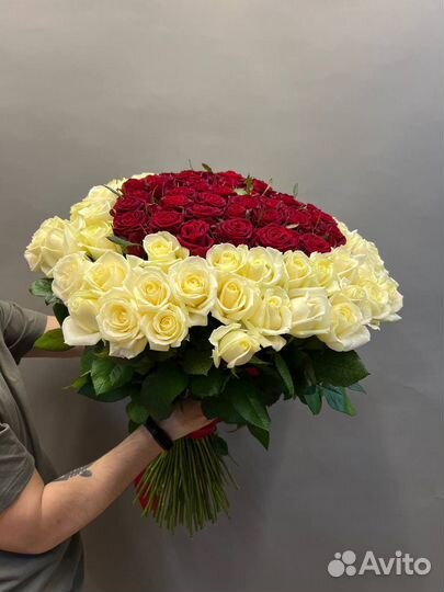 Роза от склада 80см