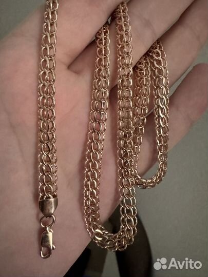 Новая золотая цепь 585 пробы