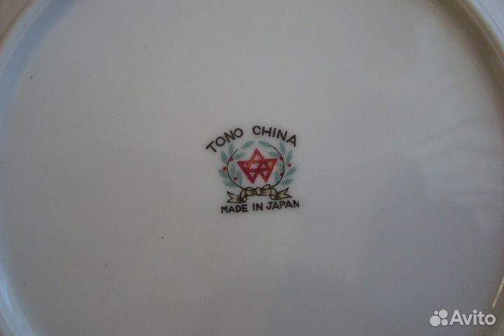 Тарелка. Фарфор. Япония. Комплектом