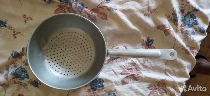 Дуршлаг алюминиевый, советский, бу