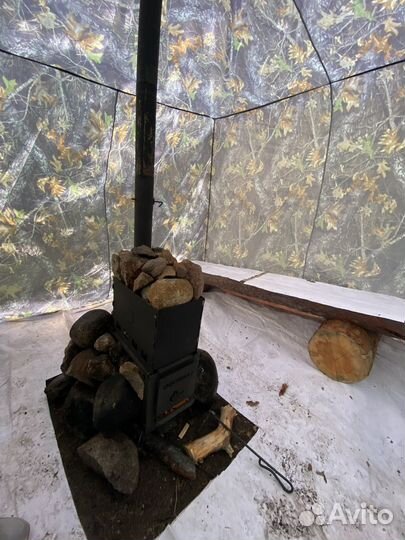 Баня палатка + печка