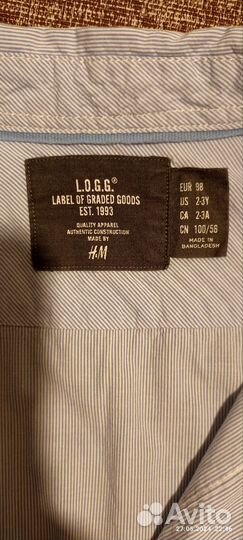 Рубашка детская H&M 98
