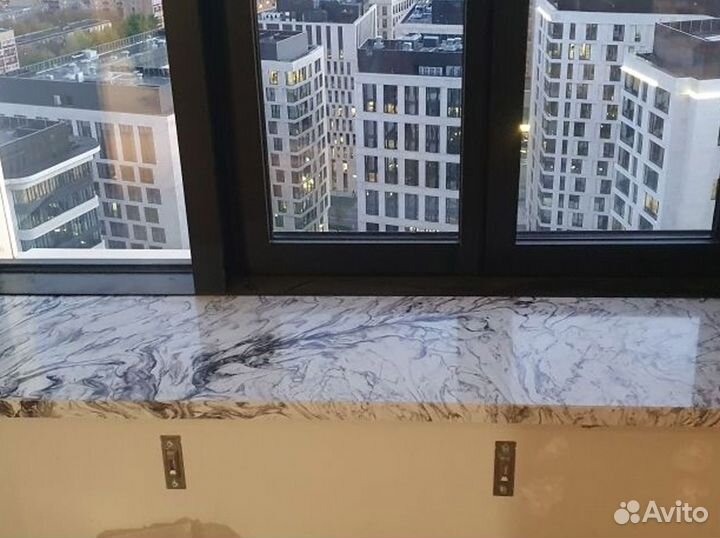 Подоконник из камня, мрамор