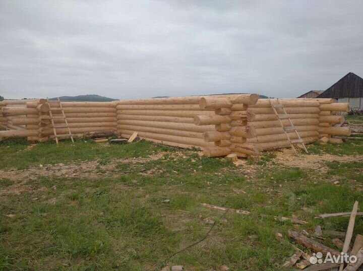 Срубы бань домов пристроев