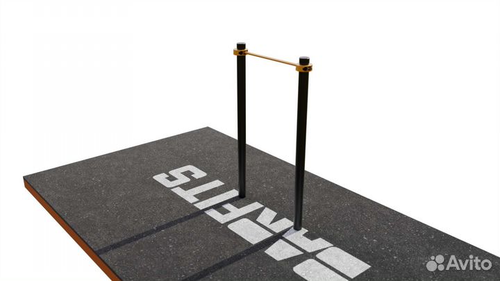 Уличный турник для дачи свс-1 76мм пластик