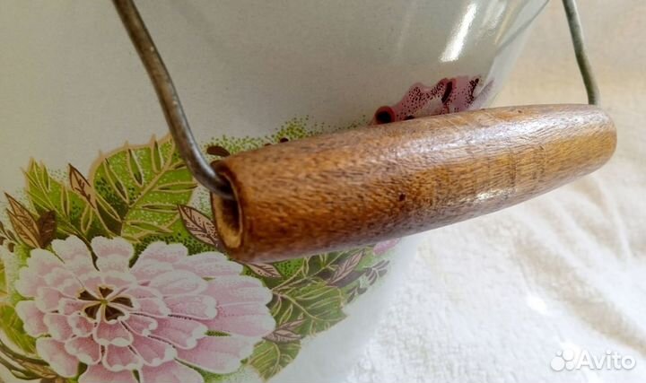 Бидон металлический эмалированный с ручкой