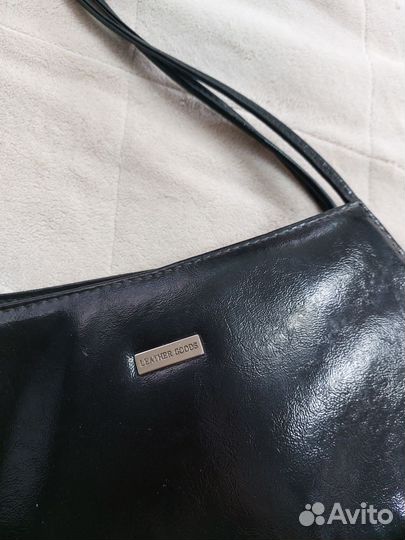 Кожаная сумка тоут СССР винтаж