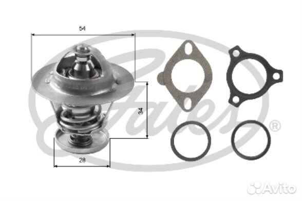 Термостат gates th26988g1 для а/м toyota hiace, to