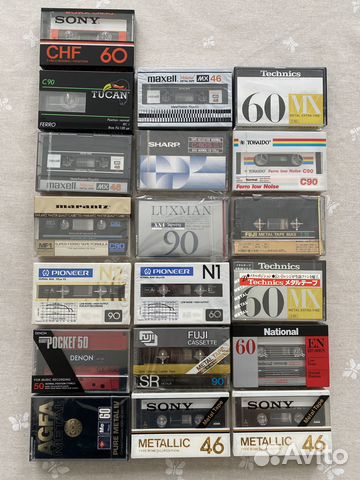 Аудиокассеты Luxman, Marantz редкие, новые