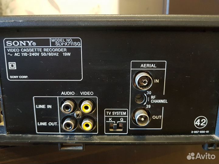 Видеомагнитофон sony SLV-X711