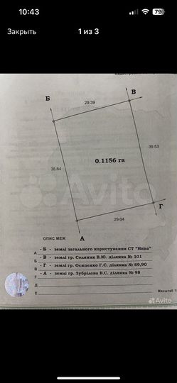 Участок 12 сот. (СНТ, ДНП)