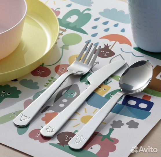 IKEA Набор детских столовых приборов Fabler