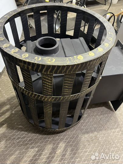 Чугунная печь для бани Березка Воевода 15 Камин