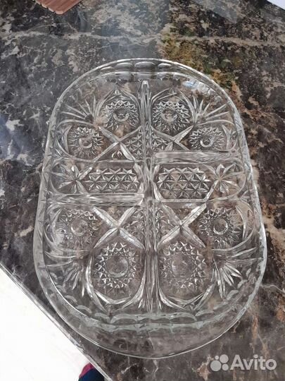 Хрустальная менажница