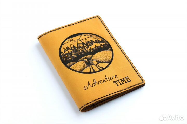 Кожаный чехол на паспорт