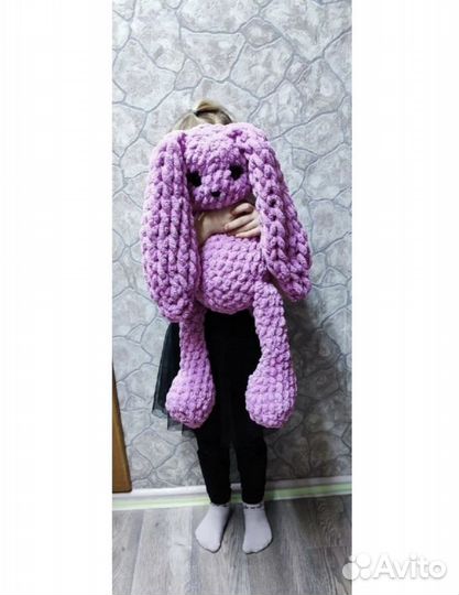 Вязанный заяц ручная работа новый