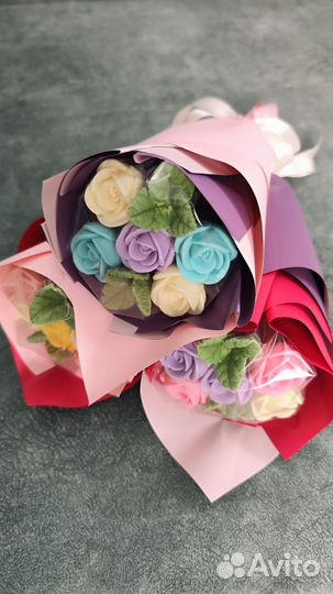 Букеты из шоколадных цветов, подарок к выпускному