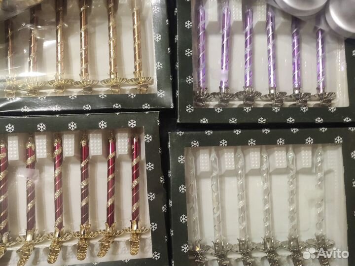 Елочные игрушки из стекла и пласт. Ирландия и США