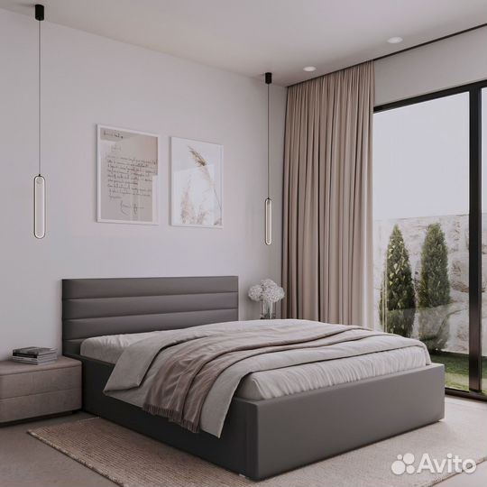 Кровать с Матрасом и Подъемным механизмом