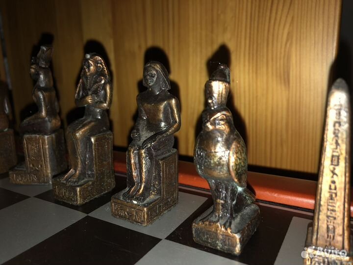 Шахматы из бронзы и олово тяжелые