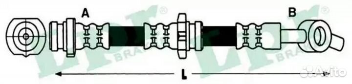 LPR 6T47928 Шланг тормозной nissan primera (P11) 9