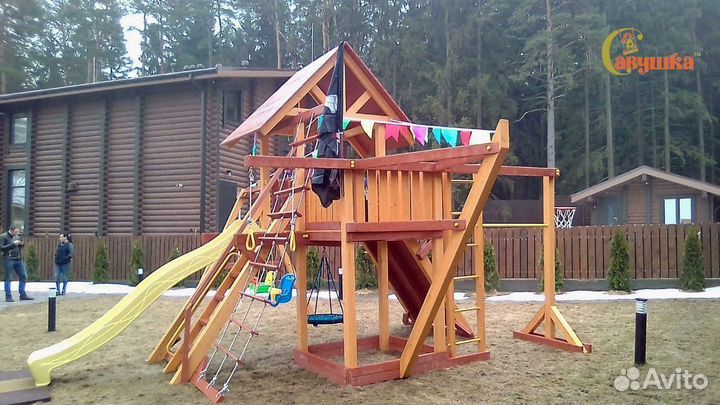 Детская спортивно игровая площадка Савушка Люкс 6
