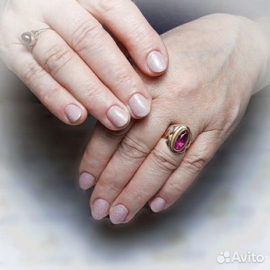 Маникюр комби + гель лак