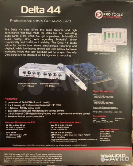 Профессиональная аудио карта M-Audio Delta 44