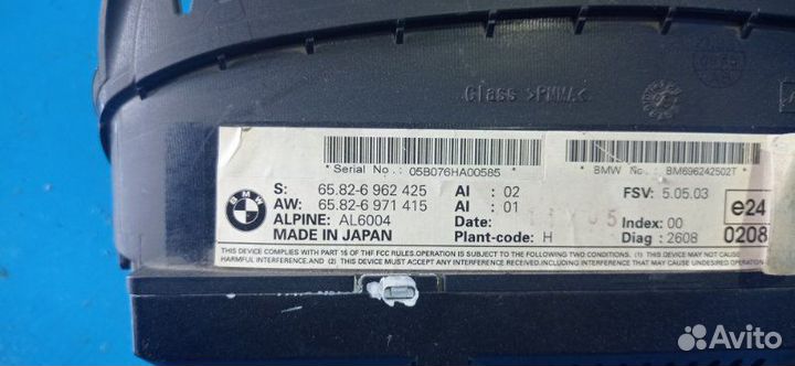 Дисплей информационный Bmw E60 седан N52B25 2005